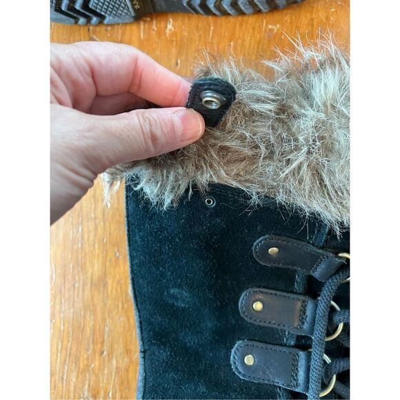 Sorel black suede Joan of Arc boots 7 - Picture 3 of 9